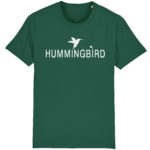 camiseta classic hummingbird clothing verde botella - blanco