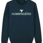 sudadera classic hummingbird clothing azul marino - menta