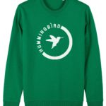 sudadera semiluna hummingbirdclothing verde pradera - blanco